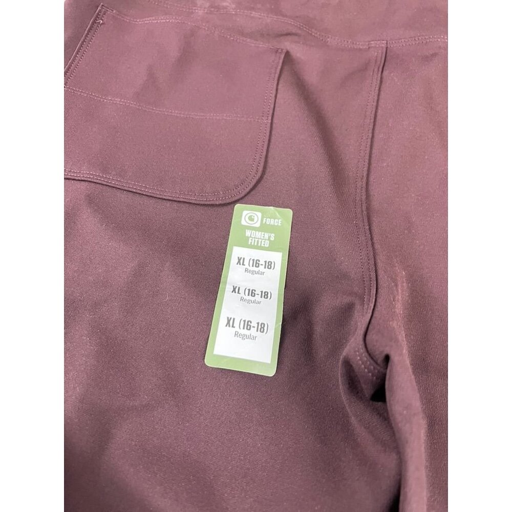 Carhartt Women's Force Fitted Midweight Utility Leggings Blackberry Sz. XL 16-18 - Picture 7 of 9